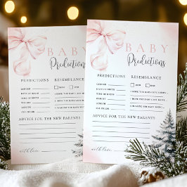 Lámina Juego de asesoramiento y predicción de Baby Shower