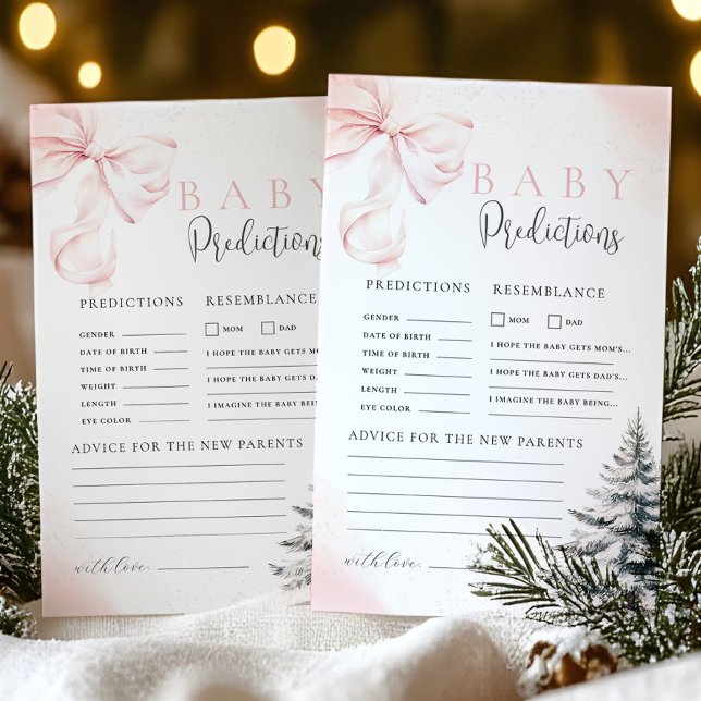 Lámina Juego de asesoramiento y predicción de Baby Shower (Subido por el creador)