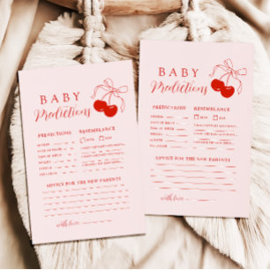 Lámina Juego de asesoramiento y predicción de Baby Shower