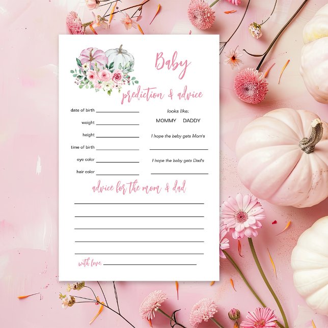 Lámina Juego de asesoramiento y predicción para bebé de c (Subido por el creador)