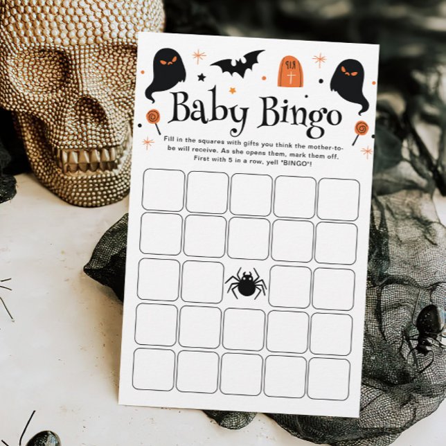 Lámina Juego de Baby Shower Baby Bingo Halloween (Subido por el creador)