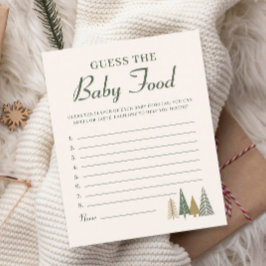 Lámina Juego de Baby Shower Baby Food Winter