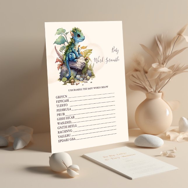 Lámina Juego de Baby Shower Baby Word Scramble (Subido por el creador)