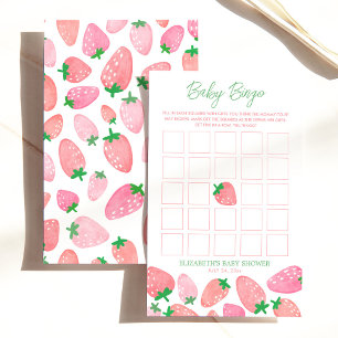 Lámina Juego de Baby Shower Berry Sweet Baby Bingo