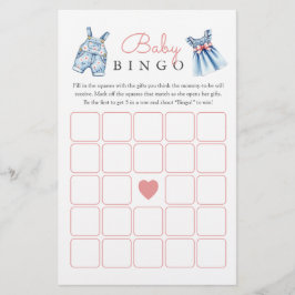 Lámina Juego de Baby Shower Blue Jean Baby Bingo