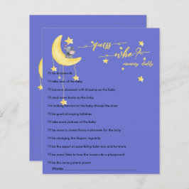 Lámina Juego de Baby Shower Cute Elefante y Pequeña Marip