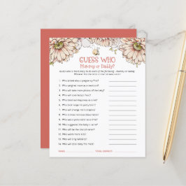 Lámina Juego de Baby Shower de Abejas Presupuestarias Adi