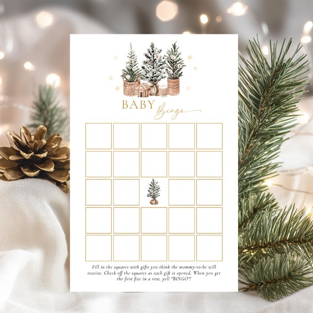 Lámina Juego de Baby Shower de Bingo Bebé Rústico de Invi (Subido por el creador)