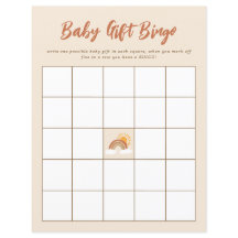 Juego de Baby Shower de Bingo Neutral Baby Gift
