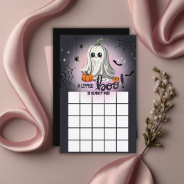 Lámina Juego de Baby Shower de calabaza de Halloween