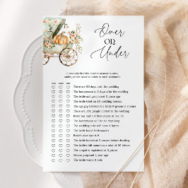 Lámina Juego de Baby Shower de calabaza pequeña más o men