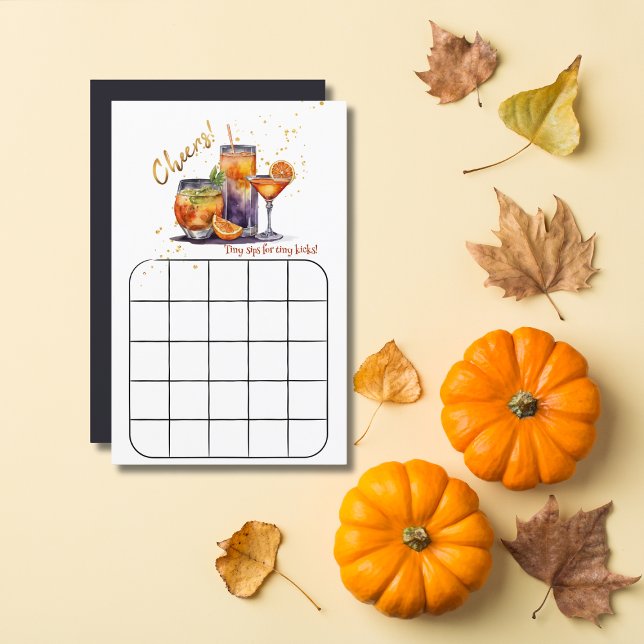 Lámina Juego de Baby Shower de Cocktail de Halloween (Subido por el creador)