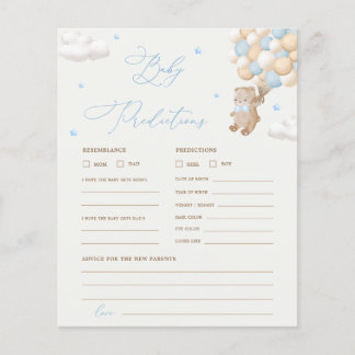 Lámina Juego de Baby Shower de consejos y predicciones pa