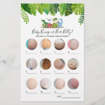 Juego de Baby Shower de dinosaurios de Belly de ab