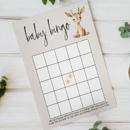 Lámina Juego de Baby Shower de doble cara de animal de co