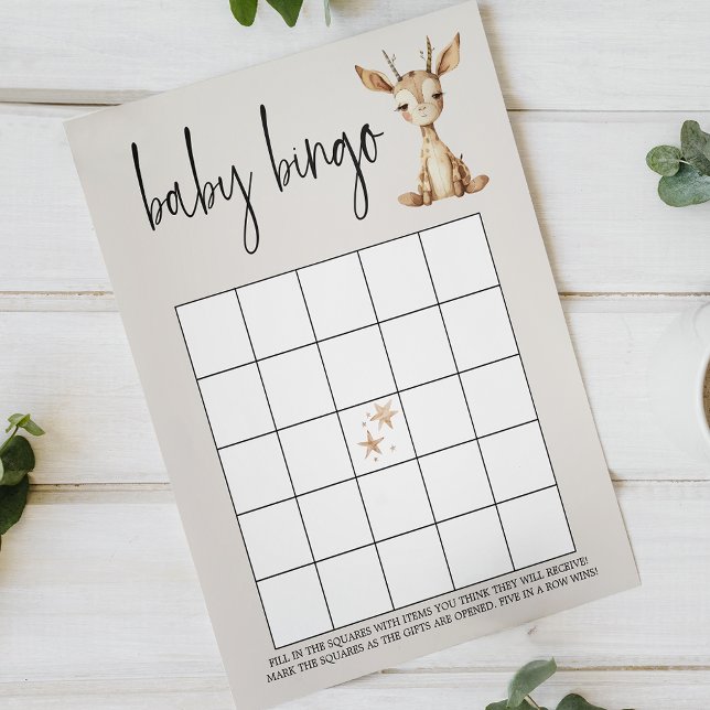 Lámina Juego de Baby Shower de doble cara de animal de co (Subido por el creador)