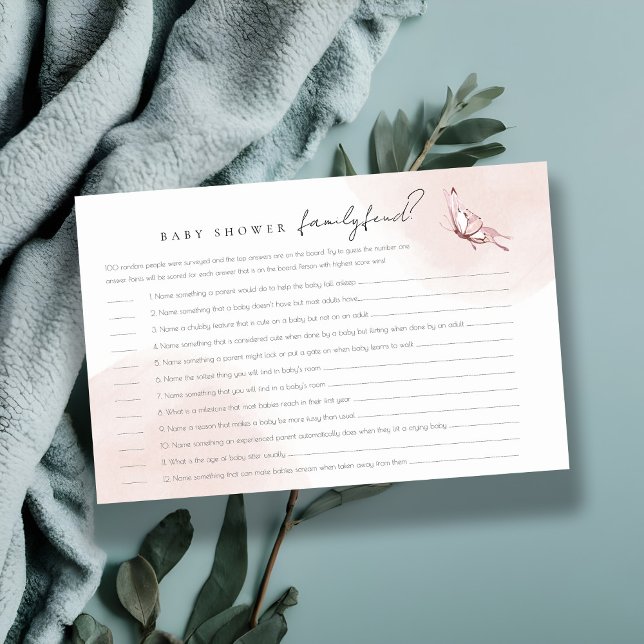 Lámina Juego de Baby Shower de Encuesta sobre la familia  (Subido por el creador)