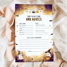 Lámina Juego de Baby Shower de Halloween Juego de Predicc