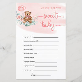 Lámina Juego de Baby Shower de la guinda del pastel