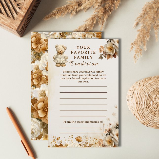 Lámina Juego de Baby Shower de Tradición Familiar Rustic  (Subido por el creador)