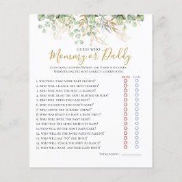 Lámina Juego de Baby Shower Eucalyptus Greenery