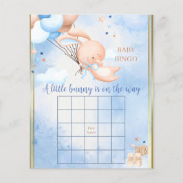 Lámina Juego de Baby Shower Niño Conejo Bebé