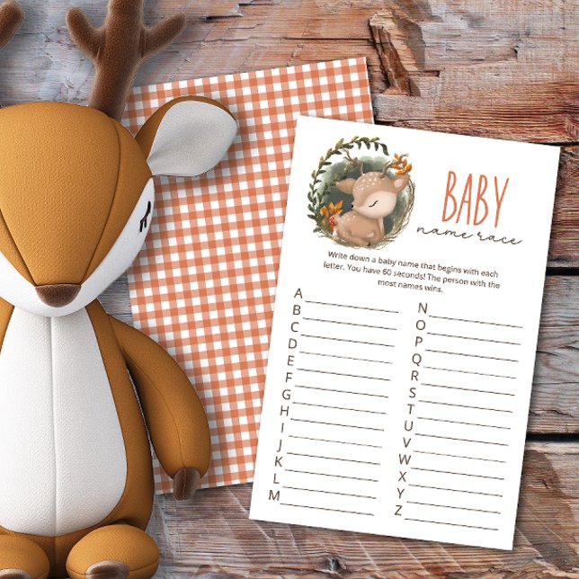 Lámina Juego de Baby Shower para bebés con sueño Woodland (Subido por el creador)