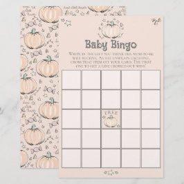 Lámina Juego de Baby Shower para el Bebé Pequeño naranja