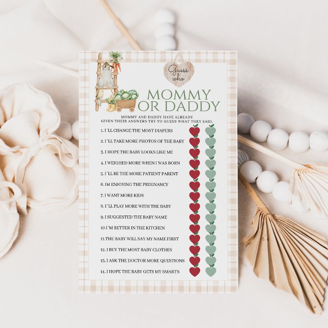 Lámina Juego de Baby Shower para mamá o papá de crecimien (Subido por el creador)