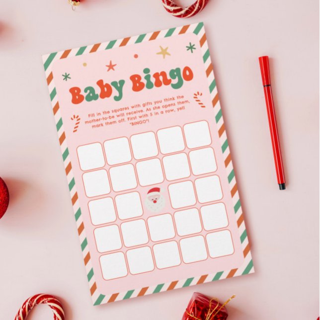 Lámina Juego de Baby Shower para Navidades de Bingo Bebé  (Subido por el creador)