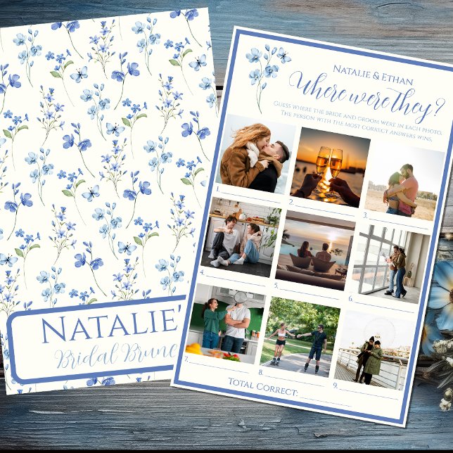 Lámina Juego de Baby Shower Personalizado "¿Dónde Estaban (Subido por el creador)