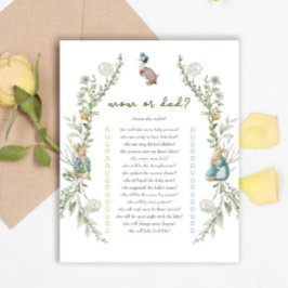 Lámina Juego de Baby Shower Peter Rabbit Wildflower