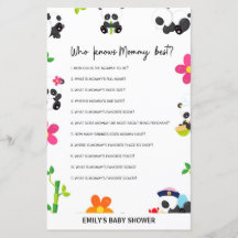 Juego de Baby Shower Pink Panda