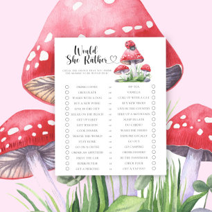 Lámina Juego de Baby Shower: ¿Qué Preferiría la Mariquita