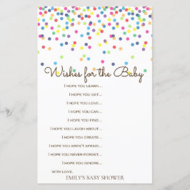 Lámina Juego de Baby Shower Rainbow Sprinkle IMPRESO