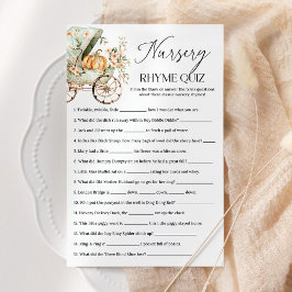Lámina Juego de Baby Shower Rhyme Prueba de Nursery Fall