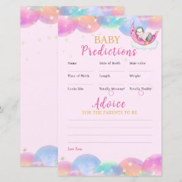 Lámina Juego de Baby Shower rosa de pingüino pequeño