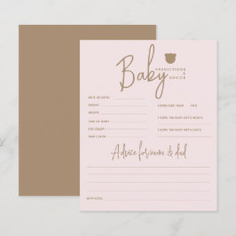 Lámina Juego de Baby Shower simple y minimalista