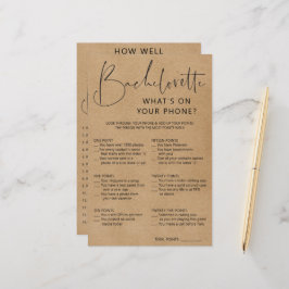 Lámina Juego de Bachelorette de Doble cara