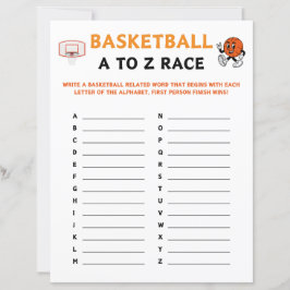 Lámina Juego De Baloncesto A A Z