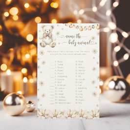 Lámina Juego de bebé a juego de bebé con guión de Baby Sh