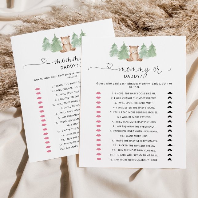 Lámina Juego de bebé de oso de Woodland (Subido por el creador)