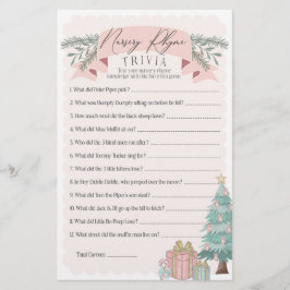 Lámina juego de bebé de rhyme de niñera rosa nutcracker t