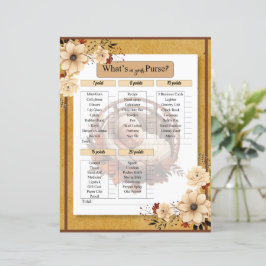 Lámina Juego de Bebé Floral Boho Rústico en tu Bolso