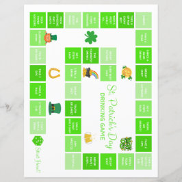 Lámina Juego de bebidas del Día de San Patricio