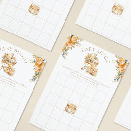 Lámina Juego de Bingo Baby Shower de Bassinet