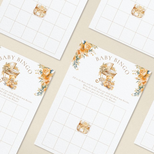 Lámina Juego de Bingo Baby Shower de Bassinet (Subido por el creador)