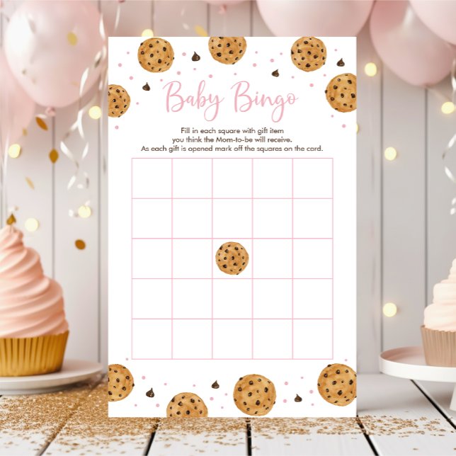 Lámina Juego de Bingo Baby Shower de Chica Rosa Pequeño C (Subido por el creador)