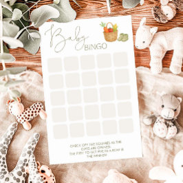 Lámina Juego de bingo Baby Shower de crecimiento local