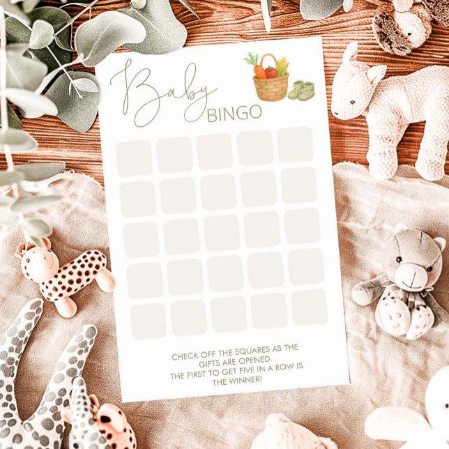 Lámina Juego de bingo Baby Shower de crecimiento local (Subido por el creador)